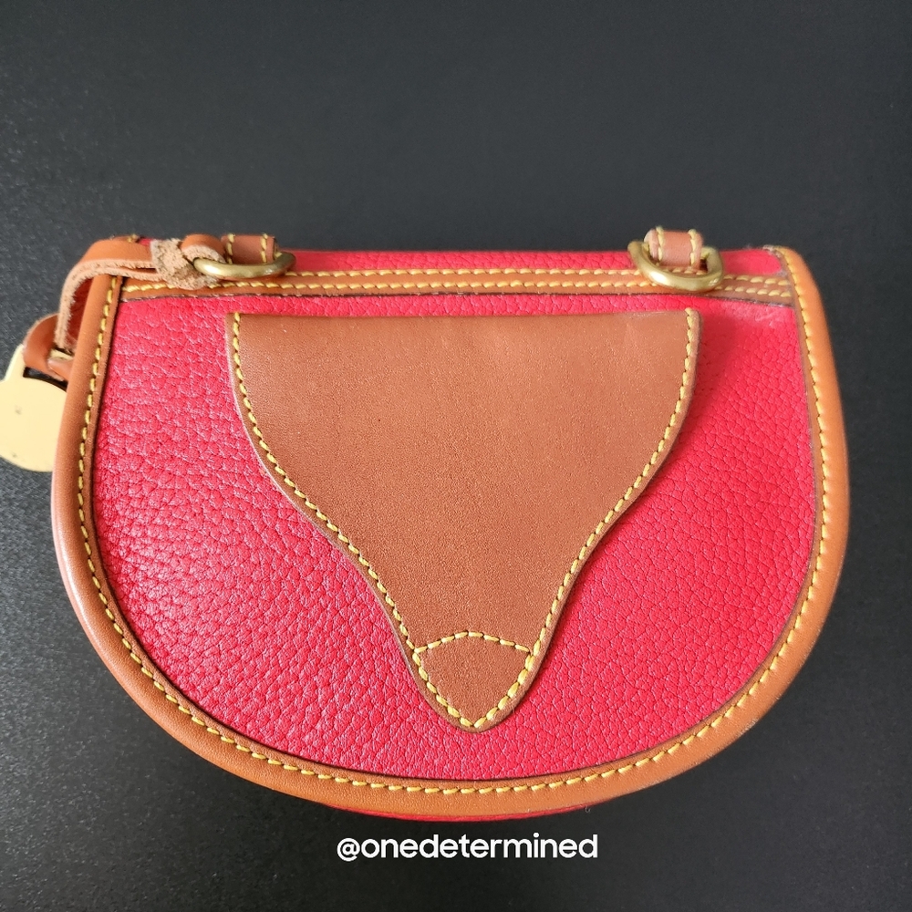 Vintage Dooney Red Leather Belt Bag - Picture 14 of 16